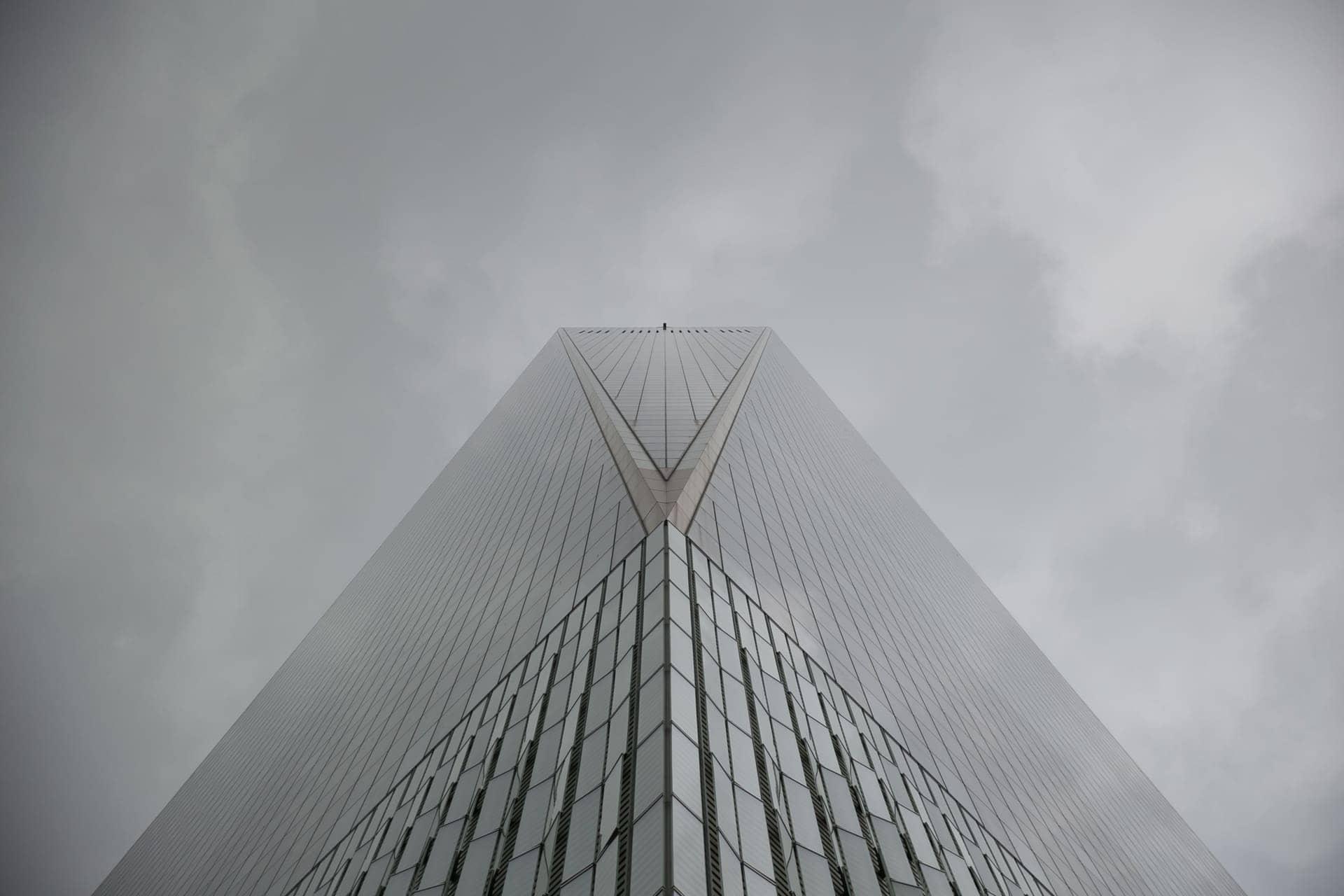 Aerial view of urban architecture
